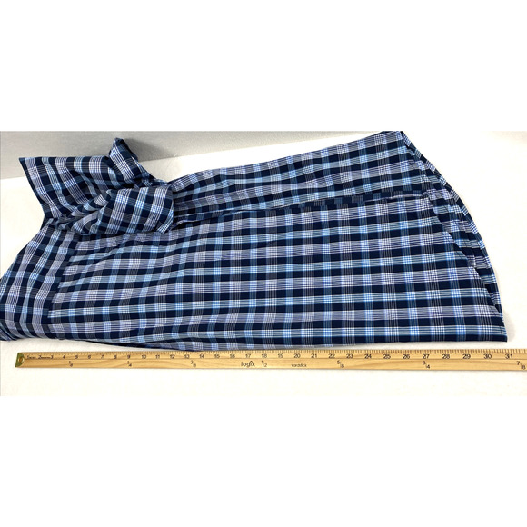 Saddlebreed Mens Shirt Size Medium Blue Plaid Button Up Long Sleeve - Picture 9 of 10